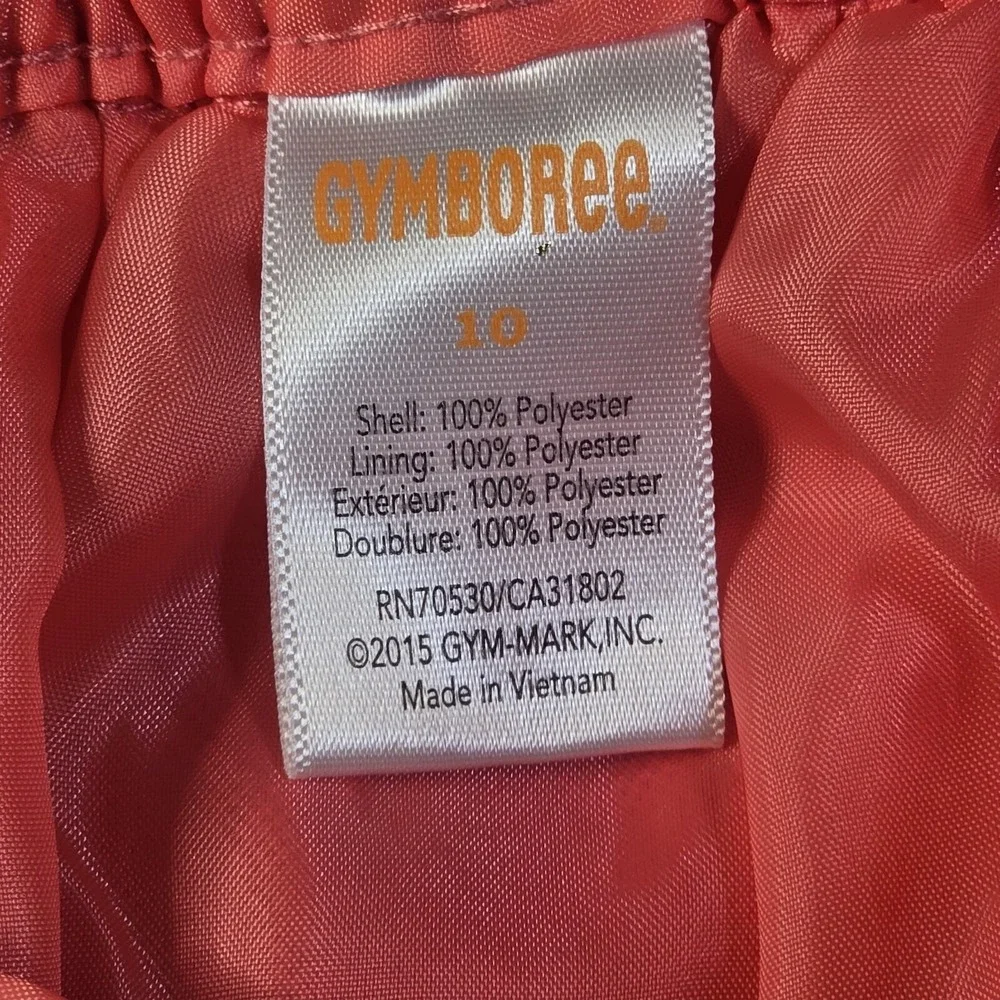 Gymboree Tulle Tutu Skirt Girls 10 Coral Pink‎ Gold Heart Whimsical Balletcore